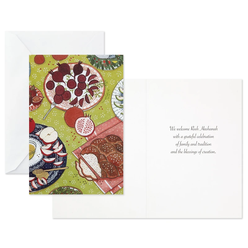 Plates of Fruit Rosh Hashanah Cards, Pack of 6 for only USD 4.99 | Hallmark