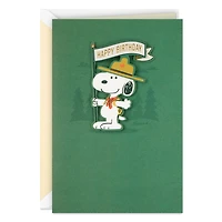 Peanuts® Beagle Scouts Snoopy Non-Stop Fun Birthday Card for only USD 7.59 | Hallmark