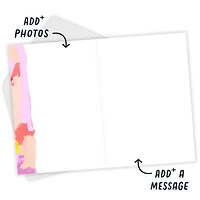 Personalized Snapshots on Pink Watercolor Photo Card for only USD 4.99 | Hallmark
