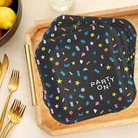 "Party On!" Geometric Shapes Dinner Plates, Pack of 8 for only USD 4.99 | Hallmark