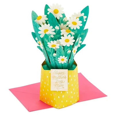 Daisies in Yellow Vase 3D Pop-Up Mother's Day Card for Mom for only USD 7.99 | Hallmark