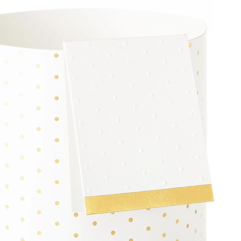 Build-a-Bouquet Gold Polka Dots Pop-Up Paper Vase With Mini Card for only USD 4.99 | Hallmark