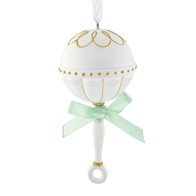 Baby Rattle Hallmark Ornament for only USD 14.99 | Hallmark