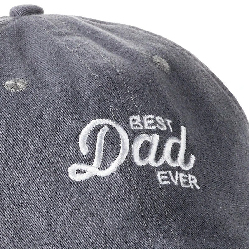 Best Dad Ever Gray Twill Baseball Cap for only USD 14.99 | Hallmark