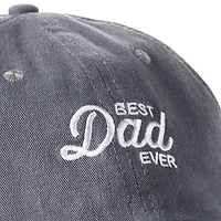 Best Dad Ever Gray Twill Baseball Cap for only USD 14.99 | Hallmark