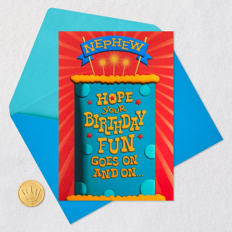 Hope the Fun Goes On and On Birthday Card for Nephew for only USD 4.59 | Hallmark