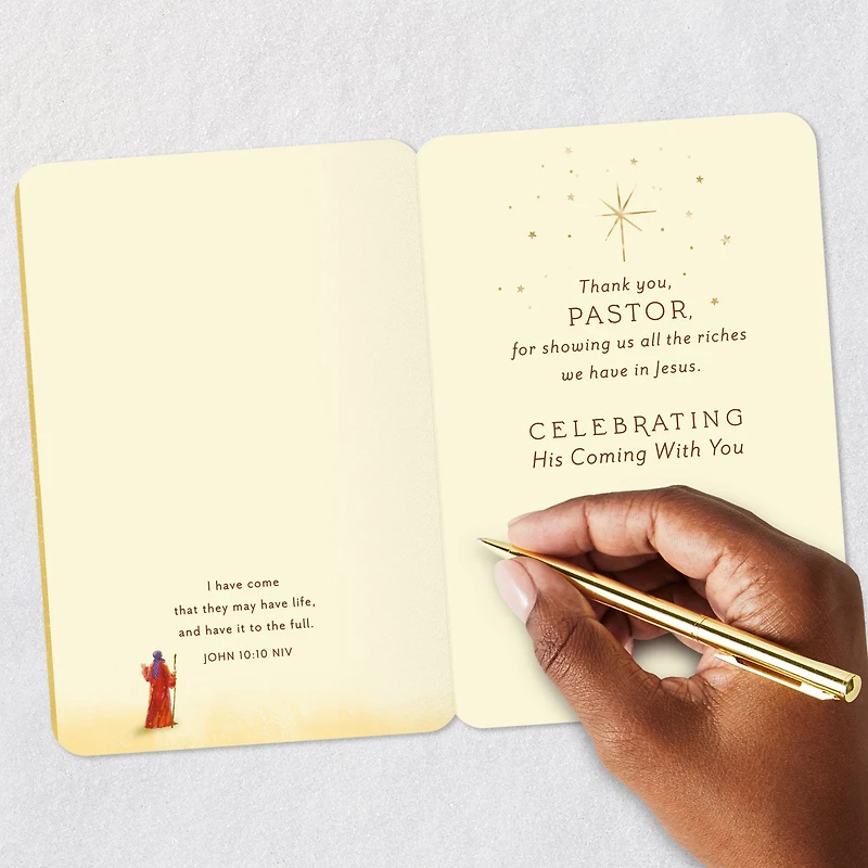 Celebrating His Coming Religious Christmas Card for Pastor for only USD 3.99 | Hallmark