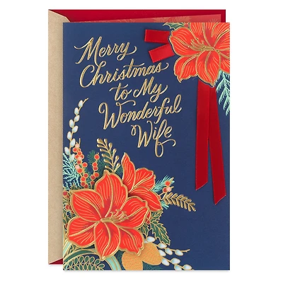 I'm a Happy, Lucky Man Christmas Card for Wife for only USD 7.59 | Hallmark