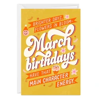 Brighter Days in March Custom Birthday Card for only USD 4.99 | Hallmark