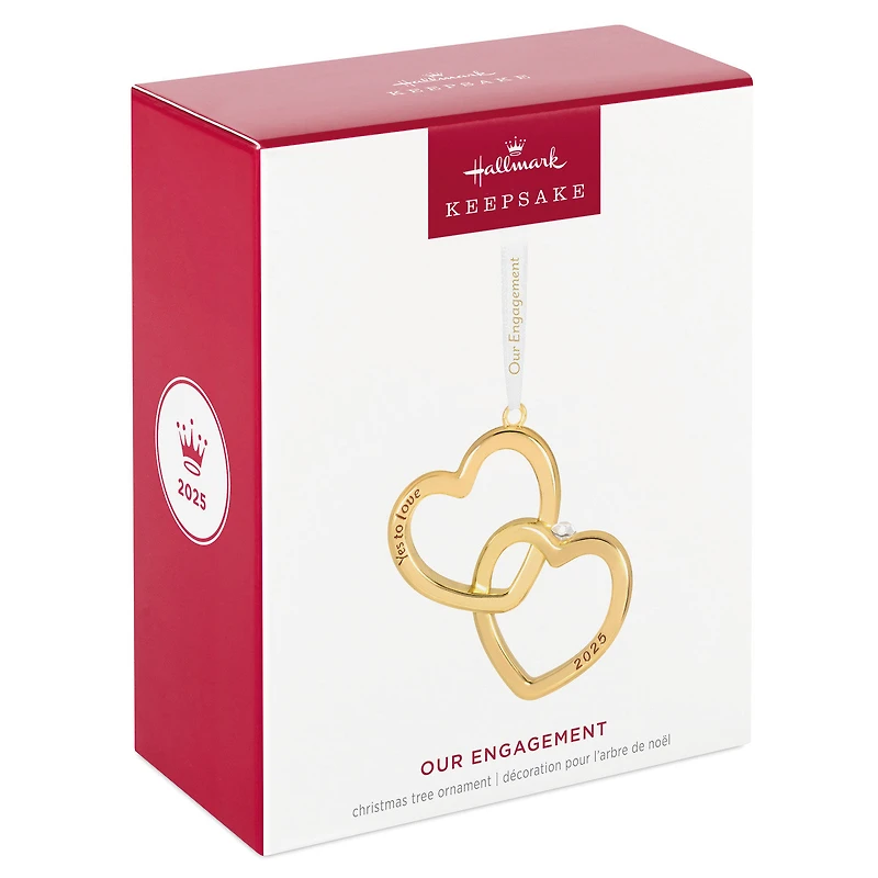Our Engagement 2025 Metal Ornament for only USD 24.99 | Hallmark