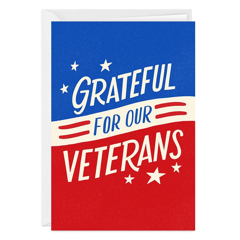 Grateful for Your Service Custom Veterans Day Card for only USD 4.99 | Hallmark