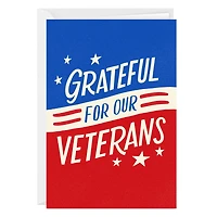 Grateful for Your Service Custom Veterans Day Card for only USD 4.99 | Hallmark