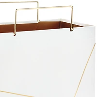 White With Gold Medium Square Gift Bag, 7.7" for only USD 5.99 | Hallmark