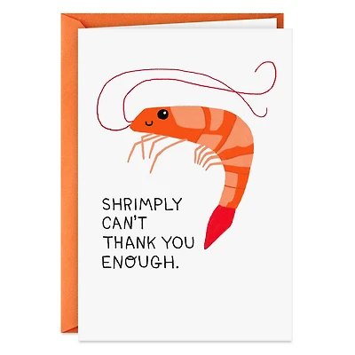 Shrimply Amazing Funny Blank Thank-You Card for only USD 3.99 | Hallmark