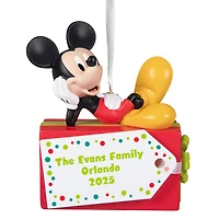 Disney Mickey Mouse Christmas Present Personalized Ornament, Custom Text for only USD 30.99 | Hallmark