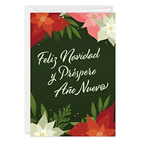 Feliz Navidad Poinsettias Spanish-Language Custom Christmas Card for only USD 4.99 | Hallmark