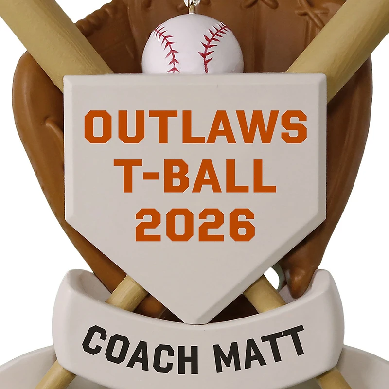 America's Pastime Baseball Personalized Ornament, Custom Text for only USD 15.49 | Hallmark