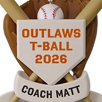 America's Pastime Baseball Personalized Ornament, Custom Text for only USD 15.49 | Hallmark