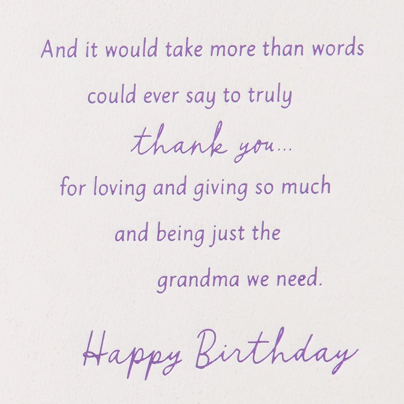 Gentle Strength and Rock-Solid Love Birthday Card for Grandma for only USD 7.59 | Hallmark