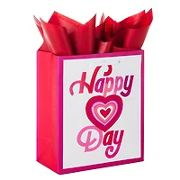 6.5" Happy Heart Day Small Valentine's Day Gift Bag With Tissue Paper for only USD 5.99 | Hallmark