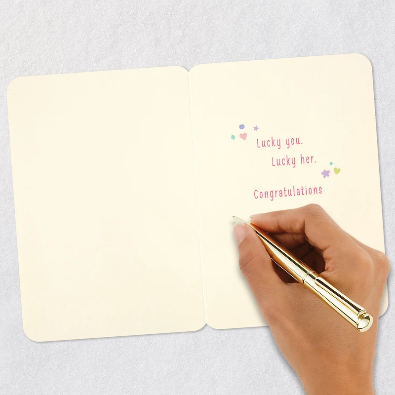 Lucky You, Lucky Her New Baby Girl Card for only USD 4.29 | Hallmark