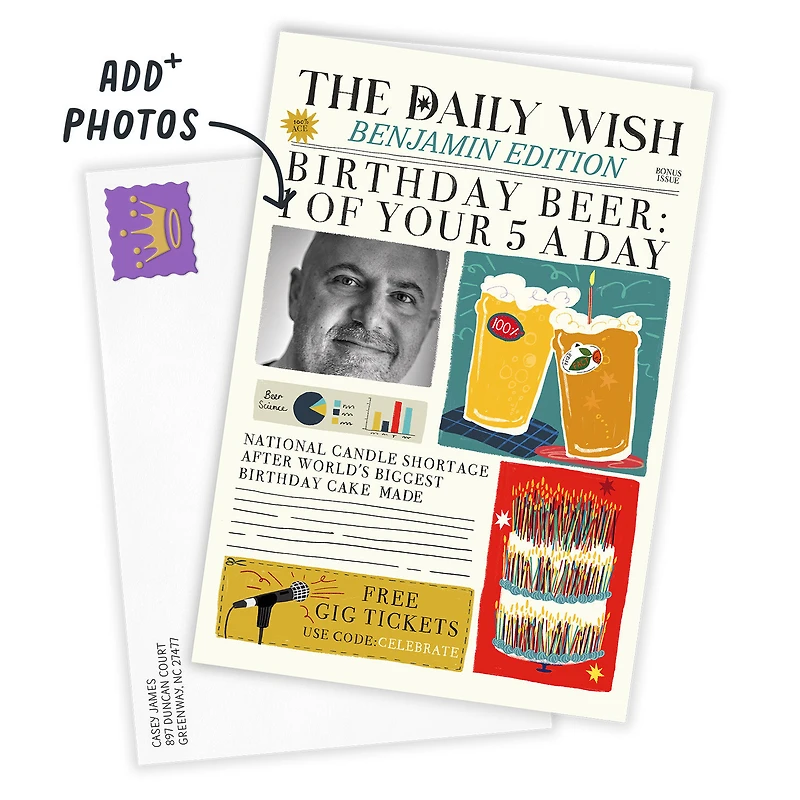 Birthday Beer News Custom Birthday Card for only USD 4.99 | Hallmark