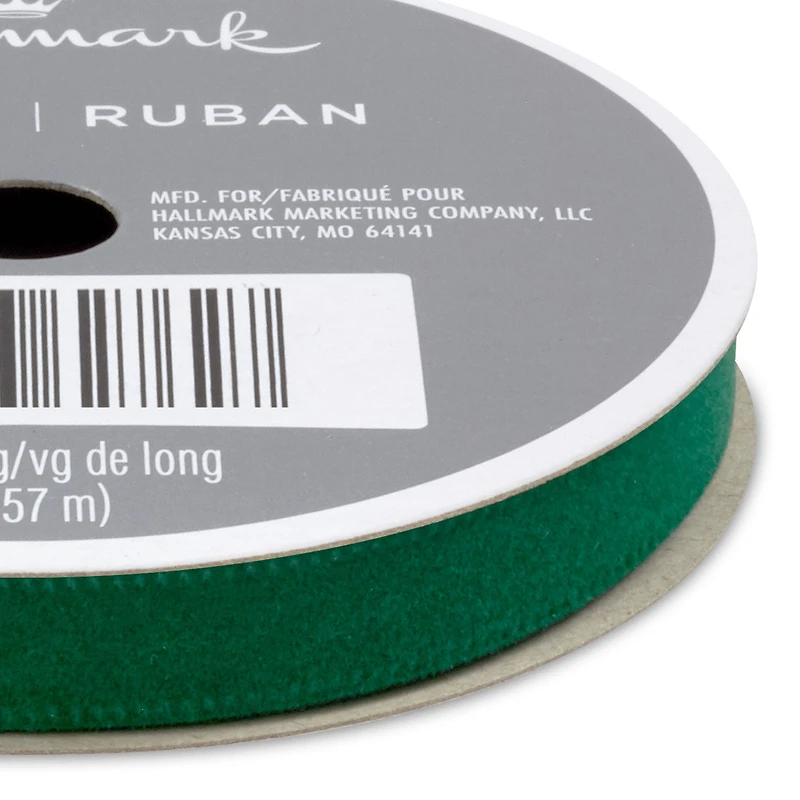 0.3" Forest Green Holiday Ribbon, 15' for only USD 3.99 | Hallmark