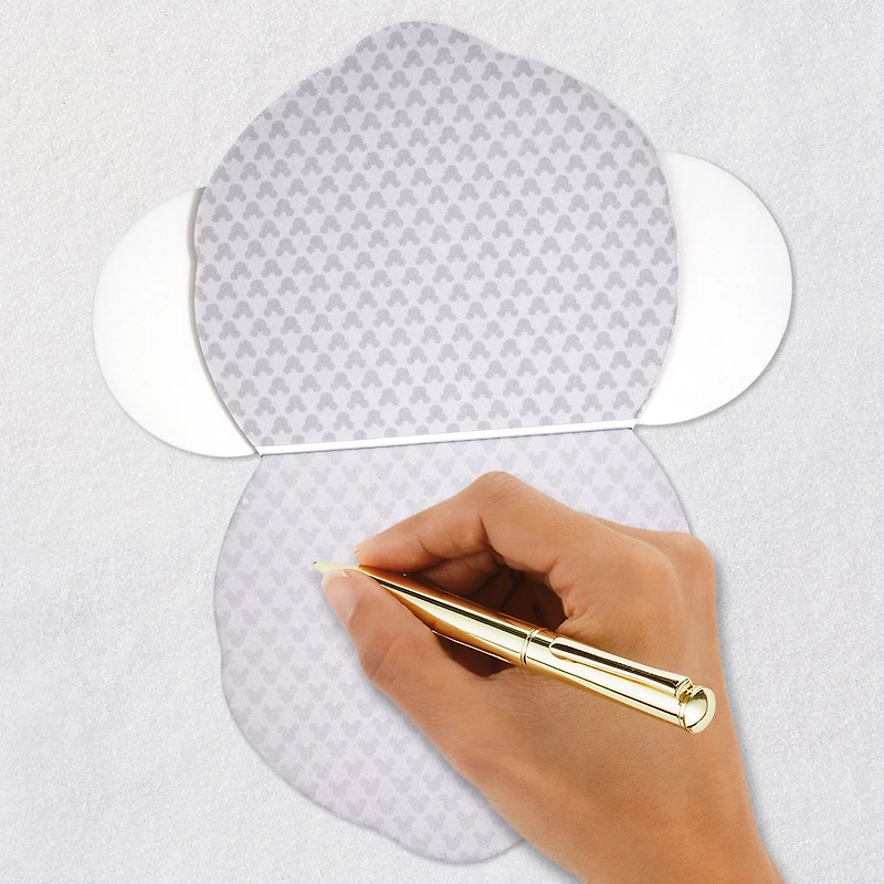 Disney Mickey Mouse Die-Cut Smiling Face Blank Card for only USD 9.59 | Hallmark