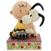 Jim Shore Charlie Brown Hugging Snoopy Figurine, 4.5" for only USD 62.00 | Hallmark