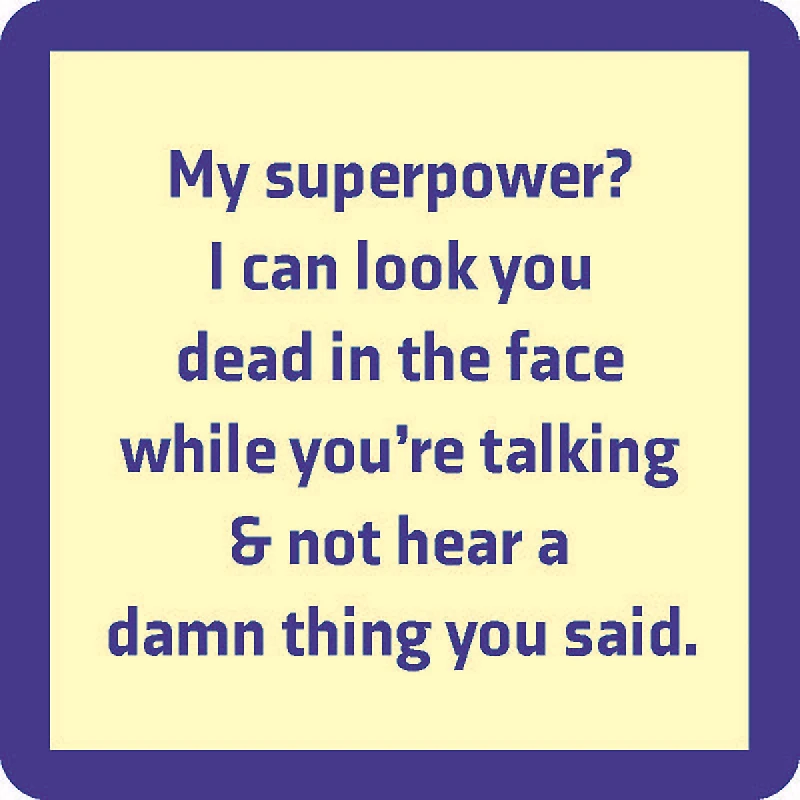 Drinks on Me Superpower Funny Coaster for only USD 4.99 | Hallmark