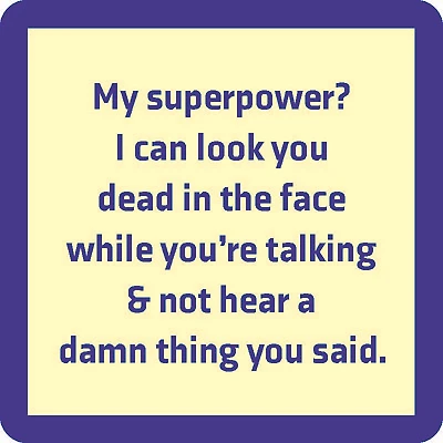 Drinks on Me Superpower Funny Coaster for only USD 4.99 | Hallmark