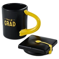 Hats Off Grad Sculpted Mug With Grad Cap Lid, 15 oz. for only USD 24.99 | Hallmark