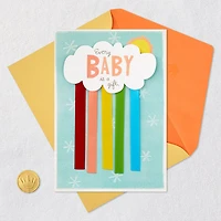 Sun and Cloud With Rainbow Streamers New Baby Card for only USD 6.59 | Hallmark