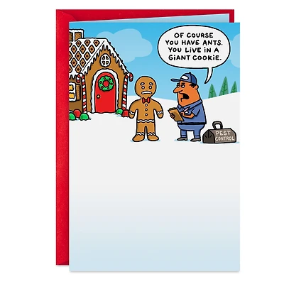 Gingerbread House With Ants Funny Christmas Card for only USD 3.99 | Hallmark