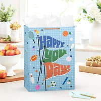 20" Happy You Day Pennants and Sports Icons Jumbo Gift Bag for only USD 6.79 | Hallmark