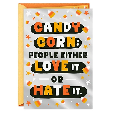 Love or Hate Candy Corn Halloween Card for only USD 2.99 | Hallmark