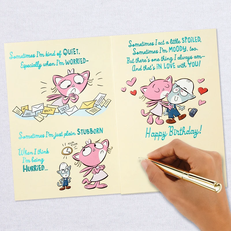 Cute Cat Couple Cartoon Birthday Card for Husband for only USD 4.59 | Hallmark