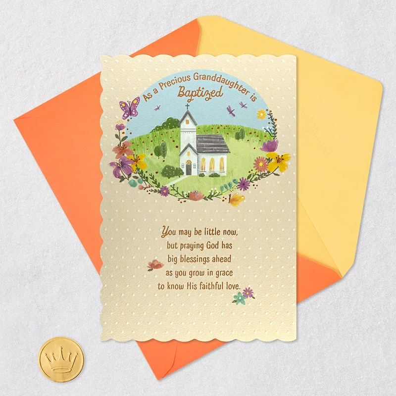 Big Blessings Ahead as You Grow Baptism Card for Granddaughter for only USD 4.99 | Hallmark