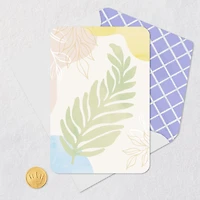 Abstract Pastel Leaf Print Blank Card for only USD 2.99 | Hallmark