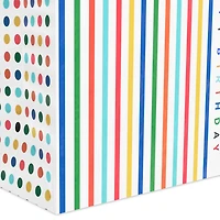 9.6" Happy Happy Stripes Medium Birthday Gift Bag for only USD 3.99 | Hallmark