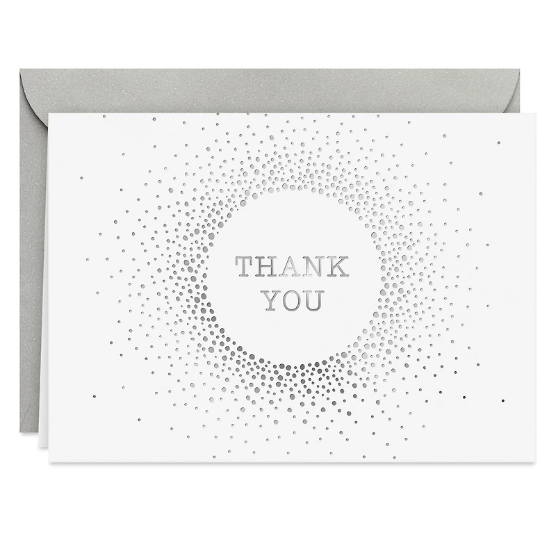 Silver Sparkle Blank Thank You Notes, Pack of 10 for only USD 10.49 | Hallmark