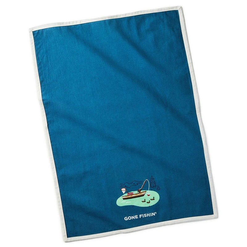 Gone Fishing Tea Towel, 18x26 for only USD 14.99 | Hallmark