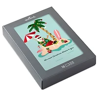 Tropical Santa and Palm Tree Boxed Christmas Cards, Pack of 16 for only USD 12.49 | Hallmark
