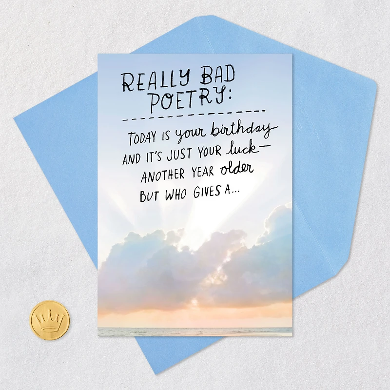 Really Bad Poetry Funny Birthday Card for only USD 3.99 | Hallmark