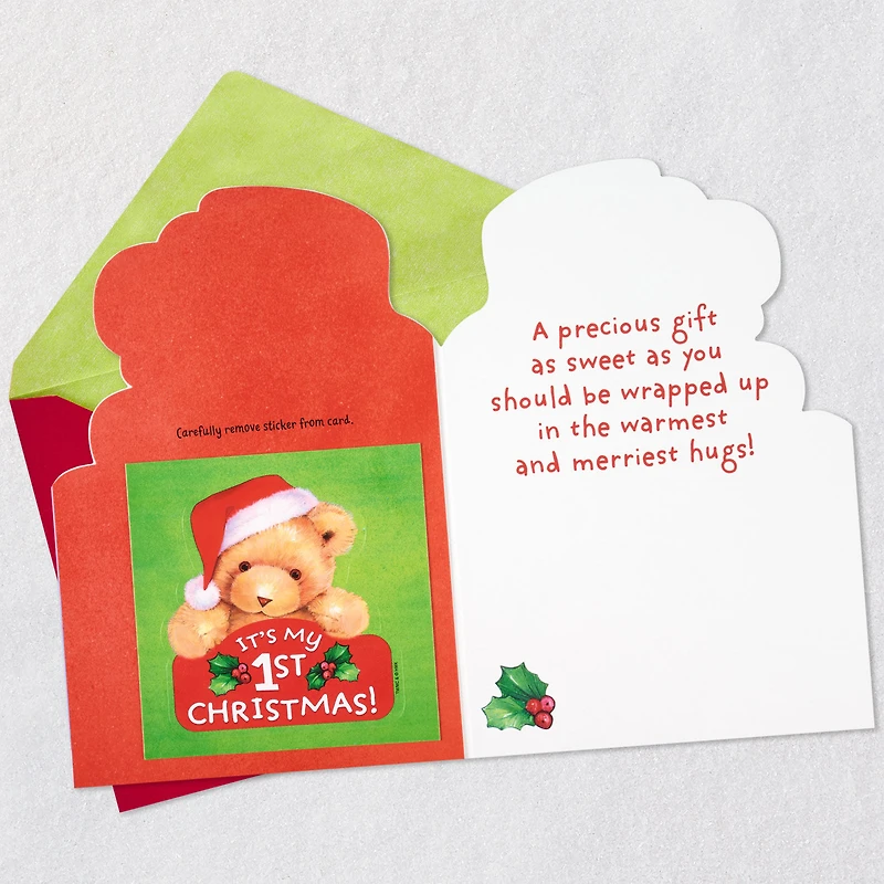 You're a Sweet, Precious Gift Baby's First Christmas Card With Sticker for only USD 4.59 | Hallmark