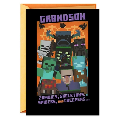 Minecraft Mobs of Fun Halloween Card for Grandson for only USD 3.99 | Hallmark