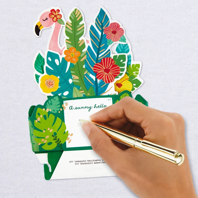 Sunny Hello Flamingo 3D Pop-Up Hello Card for only USD 5.99 | Hallmark