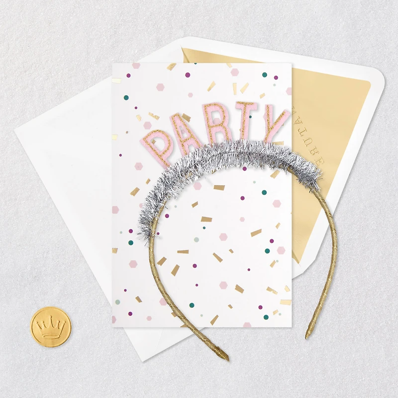 Best Reason to Celebrate Birthday Card With Party Headband for only USD 9.59 | Hallmark