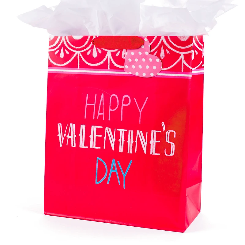 15.5" Happy Valentine's Day XL Gift Bag With Tissue Paper for only USD 7.49 | Hallmark