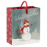 4.6" Winter Wishes Snowman Holiday Gift Card Holder Mini Bag for only USD 2.49 | Hallmark